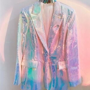 Women’s Sequin Rainbow Blazer